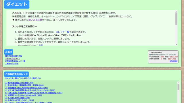 ダイエット掲示板
