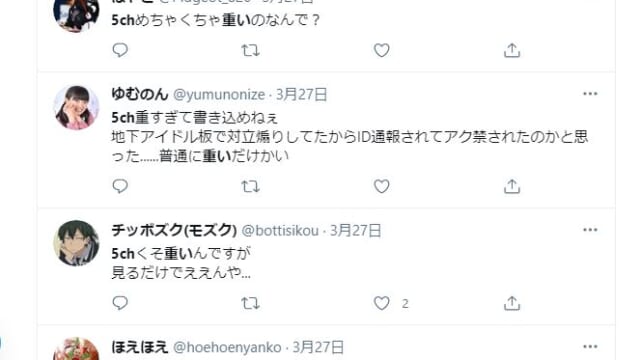 5chが重いツイッター